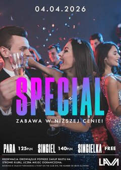 04.04.2026 r.  - SPECIAL SEX PARTY - PROMOCJA