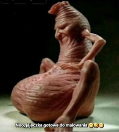 Noo i można lakierować jajeczka 🤣🤣🤣