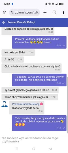 Panowie chamskość z waszej strony nie zna granic 
