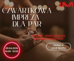 CZWARTKOWA IMPREZA DLA PAR - 19:00 - 01:00