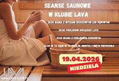 SEANSE SAUNOWE w LAVA CLUB
